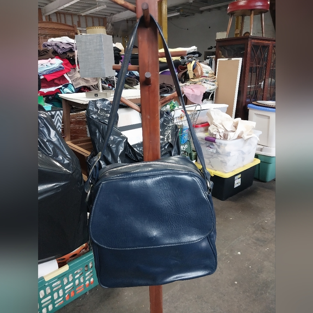Vintage Carter's Navy Blue Shoulder Bag